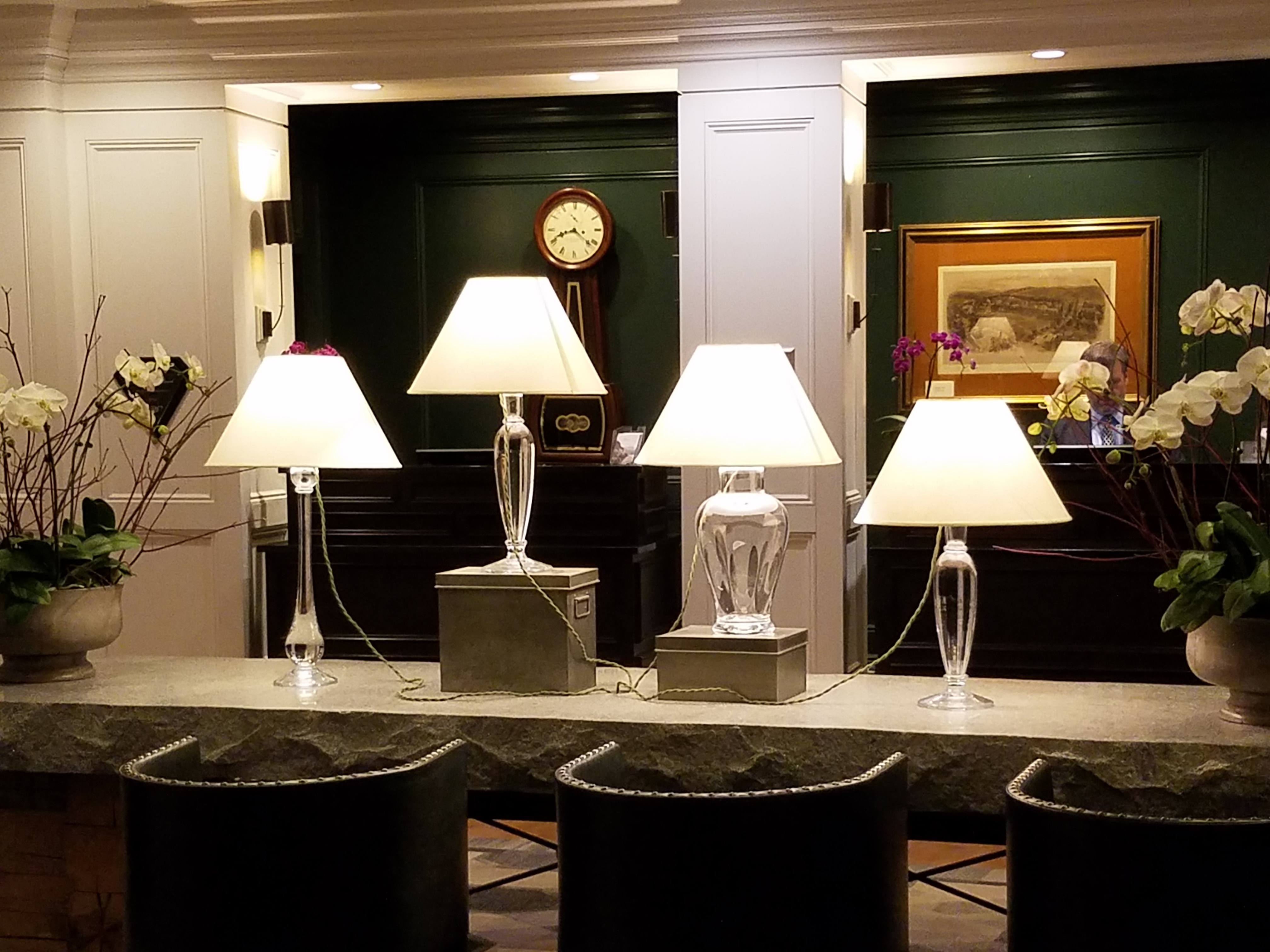 Hanover Inn Lobby Lamps