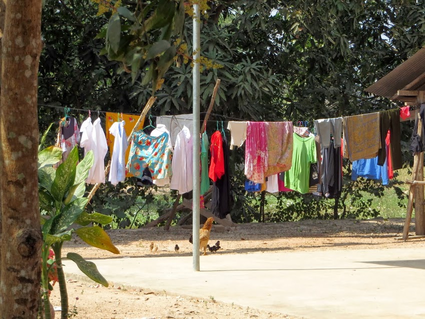 Laundry Day in Rural Cambodia