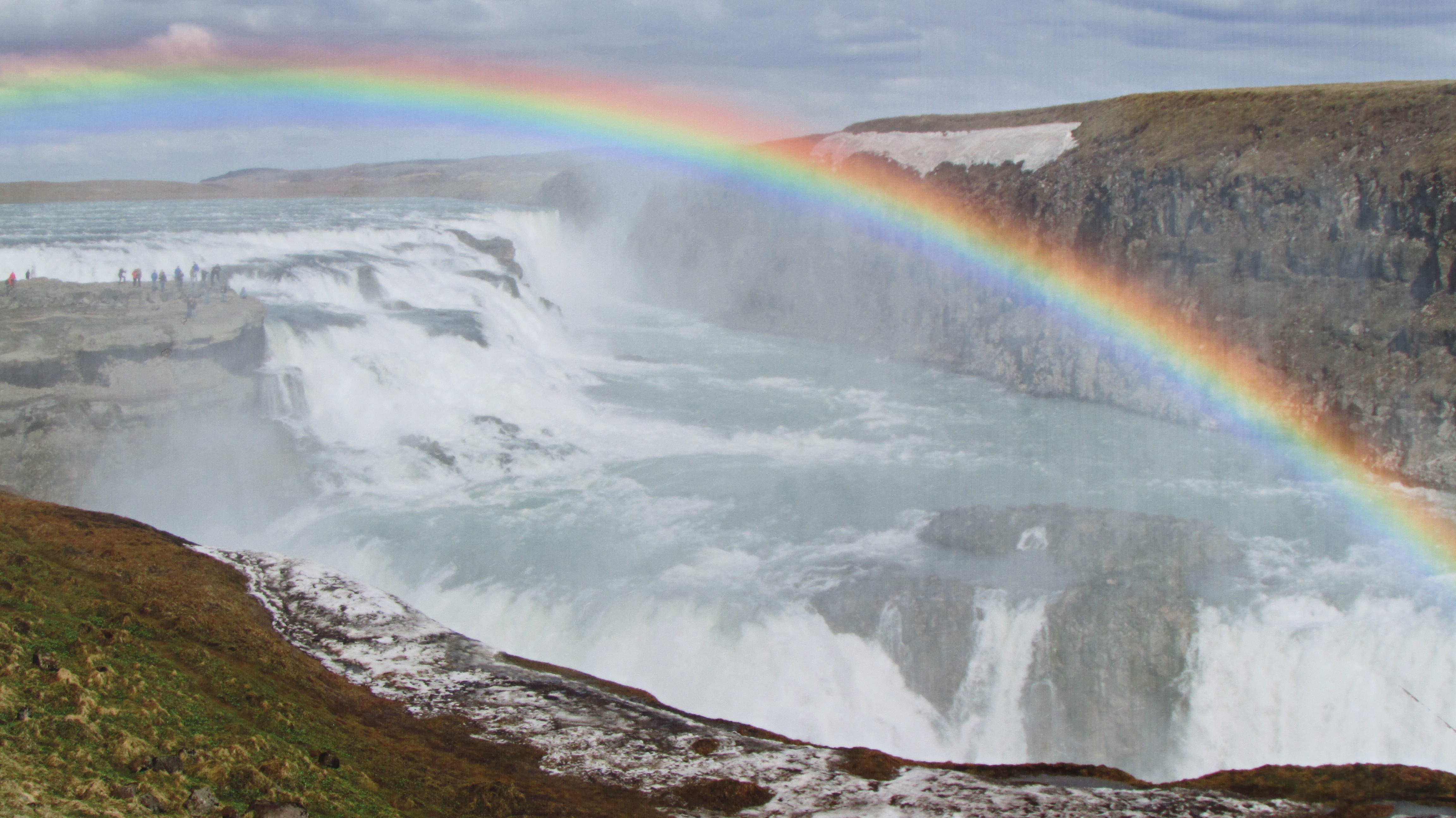 Rainbow and Waterfall Iceland